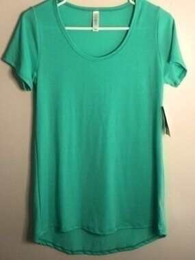 Lularoe Classic T shirt green XXS NWT